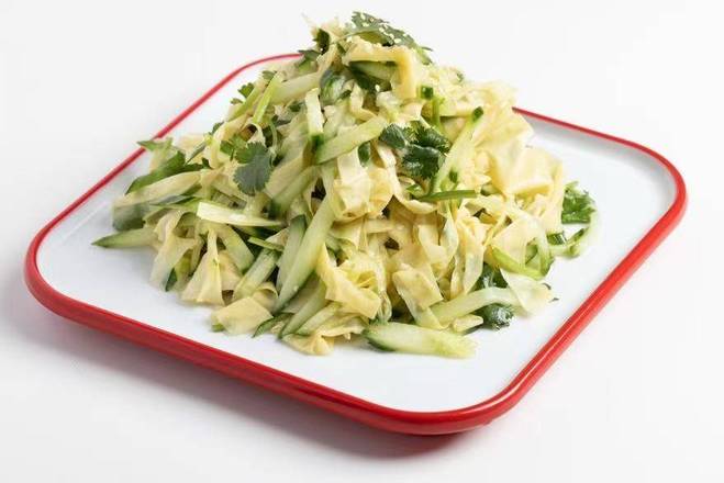 豆皮拌黄瓜丝 / Fried Bean Curd with Cucumber Shreds
